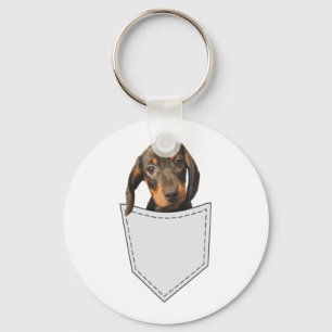 Pocket Dog Dachshund  Key Ring