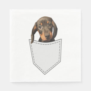 Pocket Dog Dachshund Napkin