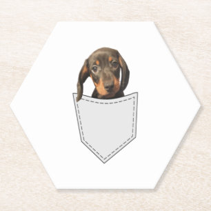Pocket Dog Dachshund Paper Coaster