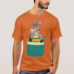 Pocket Farm Animal Lover Farmer Farming Funny Donk T-Shirt
