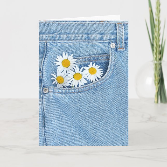 Pocket full of daisies card (Front)