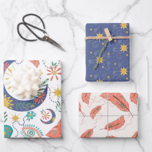 Pocket Full of Glimmers Boho Wrapping Paper