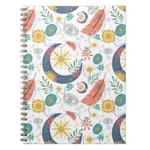 Pocket Full of Glimmers Celestial Boho Spiral Note Notebook