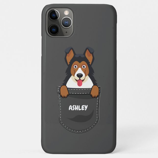 Pocket German Shepherd  Cute Dog Pet Owner Case-Mate iPhone Case (Back)