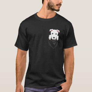 Pocket Graphic White Dog T-Shirt