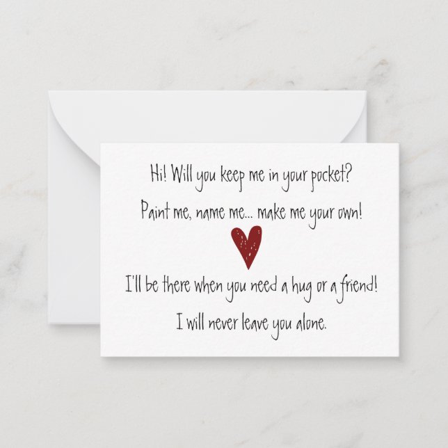 Pocket Hug Card (Front)