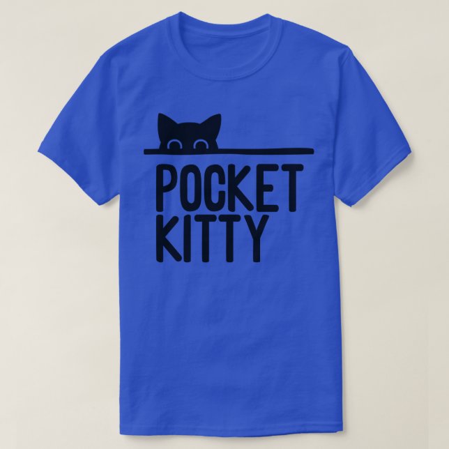 Pocket Kitty Minimalist by Tobe Fonseca T-Shirt (Design Front)