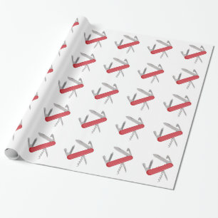 Pocket Knife Wrapping Paper