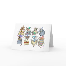 Pocket Mice Birthday Card