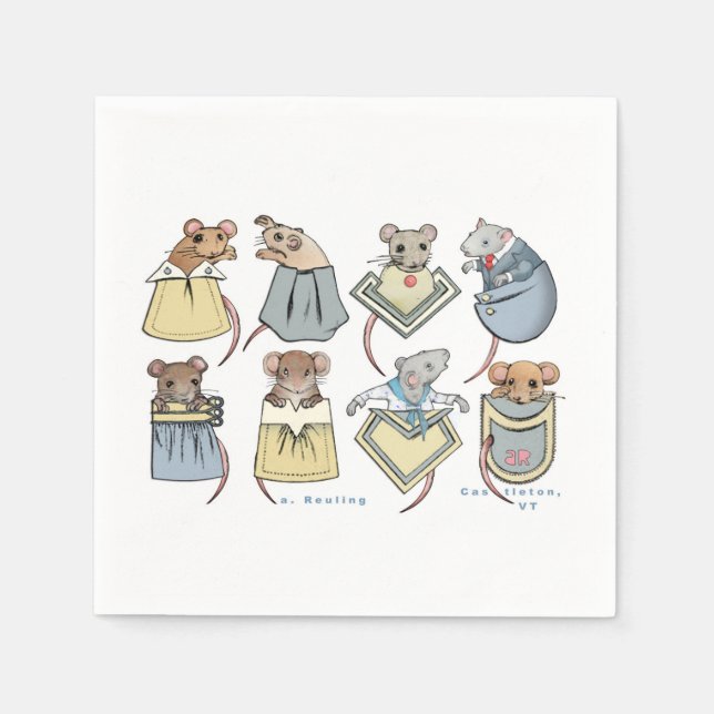 Pocket Mice Napkin (Front)