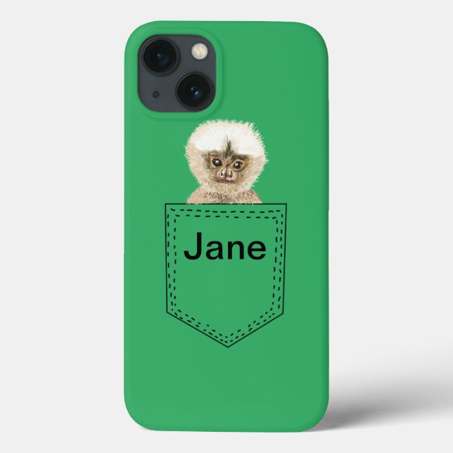 Pocket Monkey Personalised Case-Mate iPhone Case (Back)
