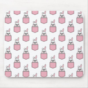 Pocket Pet Bunny Pattern Mouse Mat