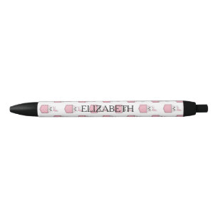 Pocket Pet Bunny Pattern Personalise Black Ink Pen