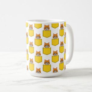 Pocket Pet Cat Pattern Coffee Mug