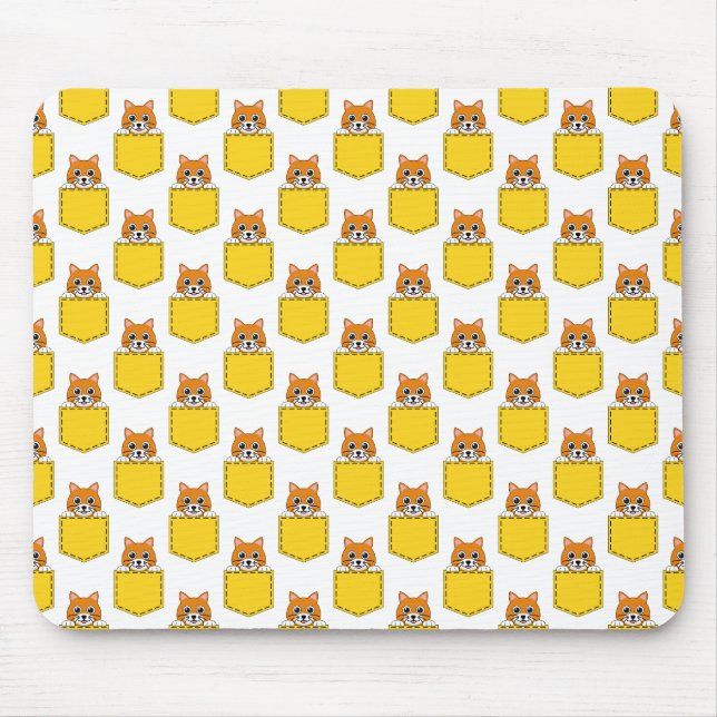 Pocket Pet Cat Pattern Mouse Mat (Front)