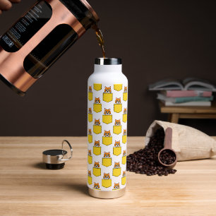 Pocket Pet Cat Pattern Water Bottle