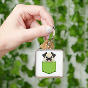 Pocket Pet Dog Key Ring