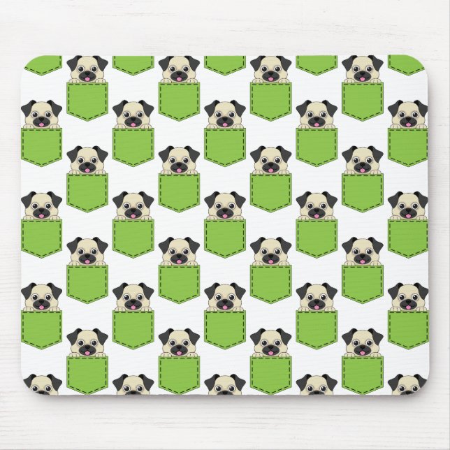 Pocket Pet Dog Pattern Mouse Mat (Front)
