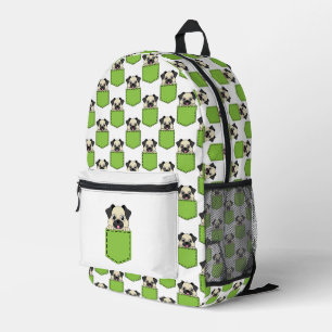 Pocket Pet Dog Pattern  Printed Backpack
