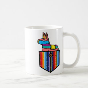 Pocket Pinata Serape Cinco De Mayo Mexican Fiesta Coffee Mug