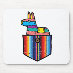 Pocket Pinata Serape Cinco De Mayo Mexican Fiesta Mouse Mat