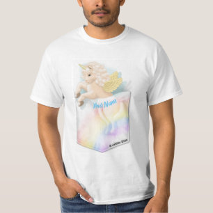 Pocket Rainbow Unicorn T-Shirt
