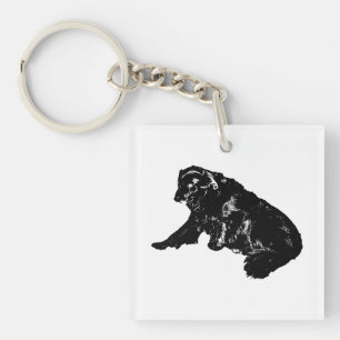 Pocket Retriever, Gentle Holiday Wink Key Ring