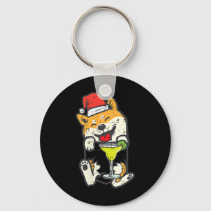 Pocket Santa Shi Inu Cute Christmas In July Japane Key Ring