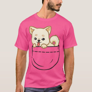 Pocket Shiba Inu (Cream) T-Shirt