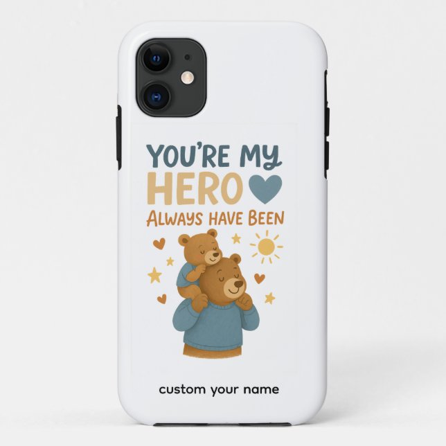 Pocket-Sized Love – “You’re My Hero” Dad Case-Mate iPhone Case (Back)