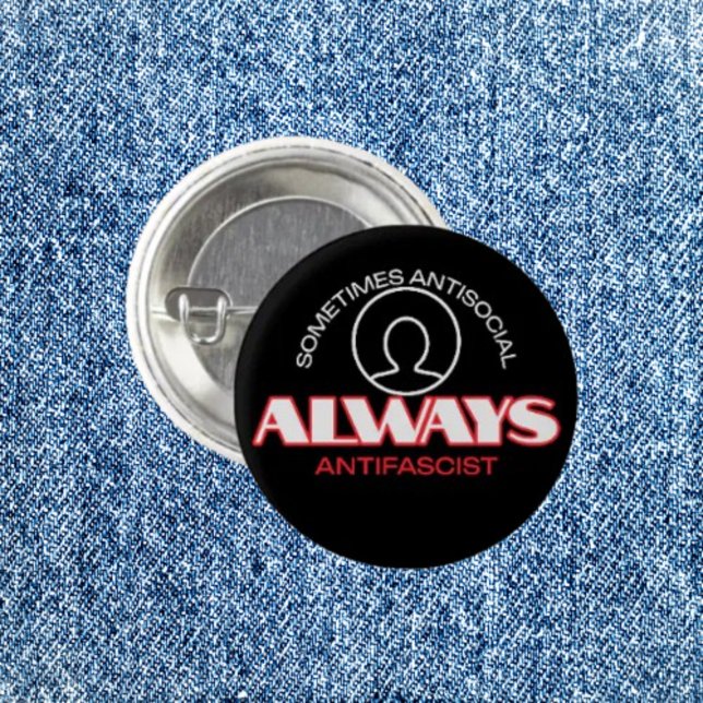 Pocket-Sized Protest: Antifascist Button (Creator Uploaded)