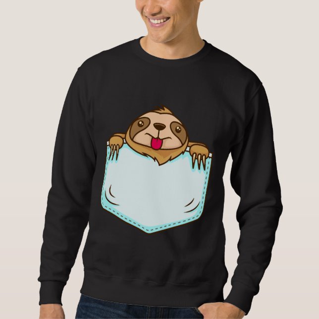 Pocket Sloth  136 Sweatshirt (Front)