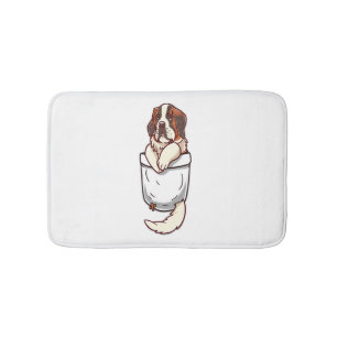 Pocket St Bernard Puppy  Bath Mat