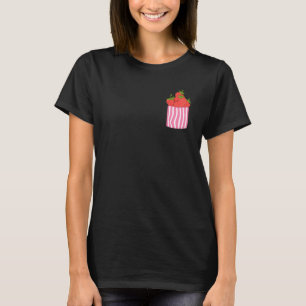 Pocket Strawberries Summer Fruit Food Red Berry St T-Shirt