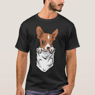 Pocket Style Adorable Chihuahua Puppy And Cute T-Shirt