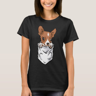 Pocket Style Adorable Chihuahua Puppy And Cute T-Shirt