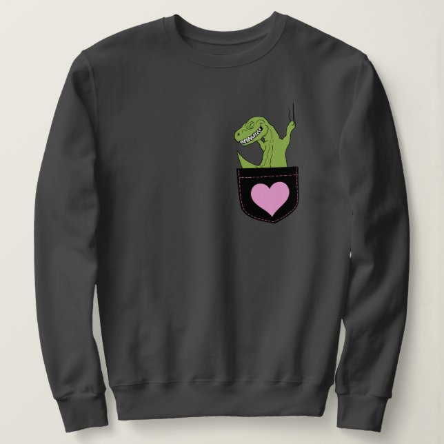 Pocket T-Rex Sweatshirt (Design Front)