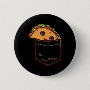 Pocket Taco Tuesday Cinco De Mayo Mexican Food Foo 6 Cm Round Badge