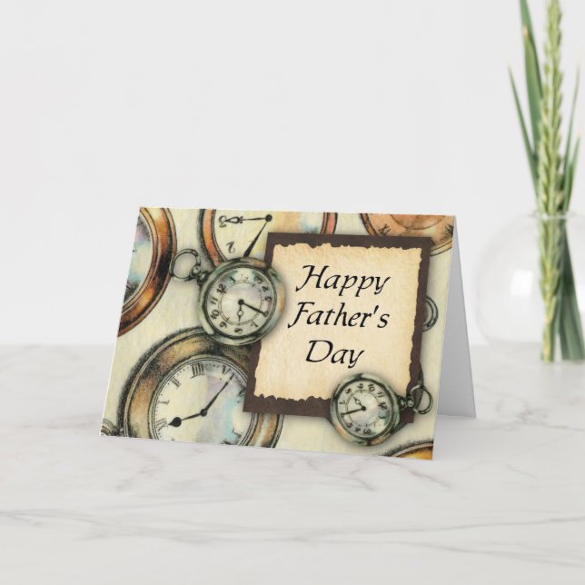 Pocket Watch Father's Day Card (Front)