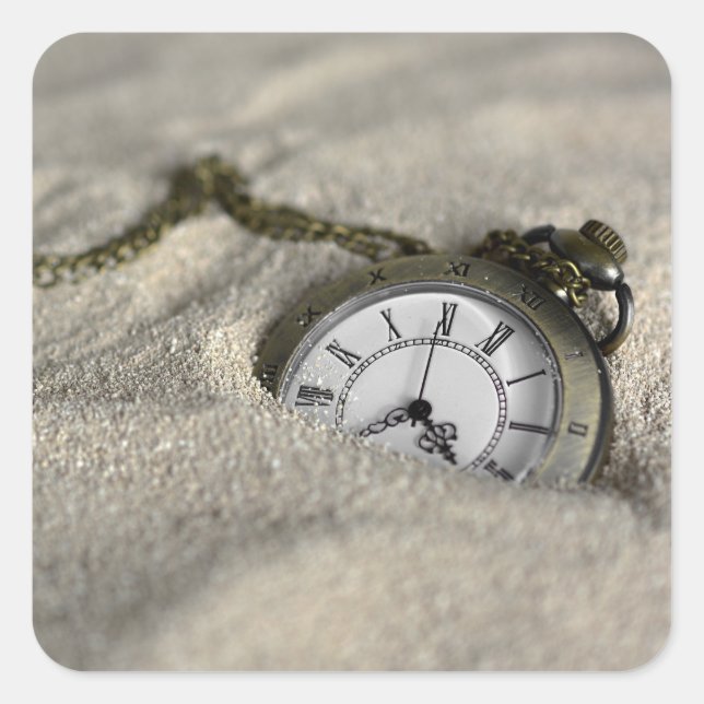 Pocket Watch  - The Sands of Time Square Sticker (Front)