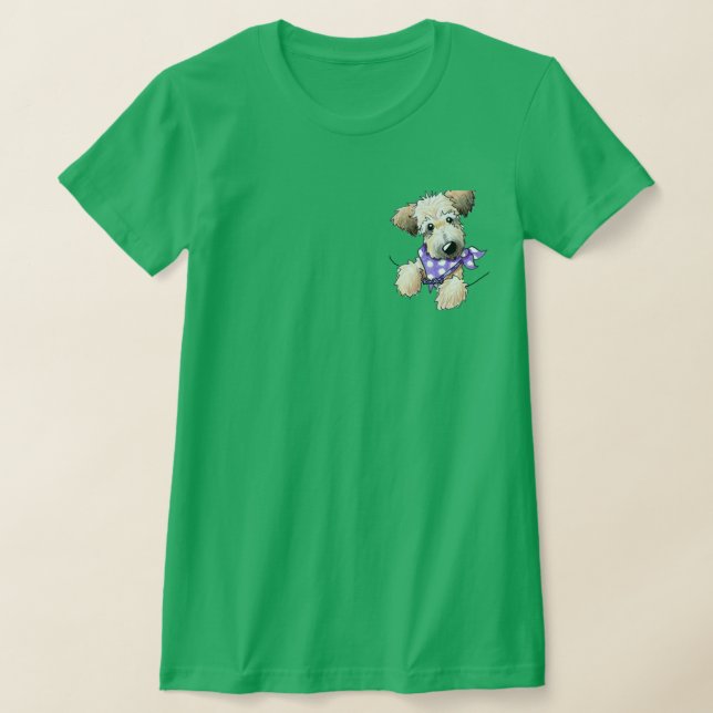 Pocket Wheaten Terrier T-Shirt (Laydown)