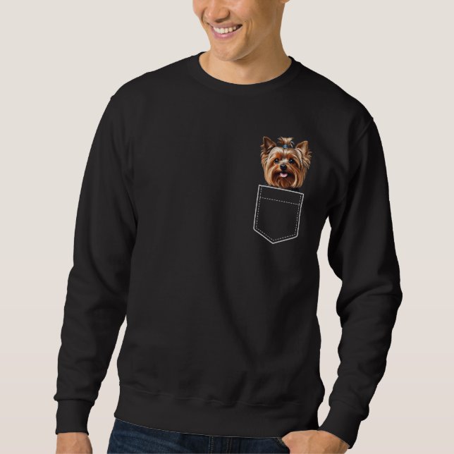 Pocket Yorkie Sweatshirt (Front)