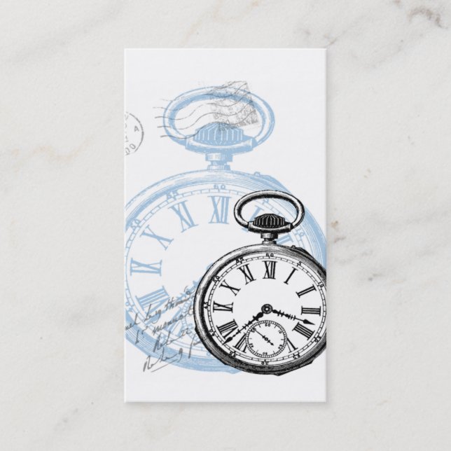 Pocketwatch  Watch Clock Business Cards (Front)