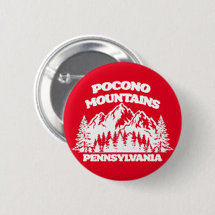 Pocono Mountains Pennsylvania 6 Cm Round Badge