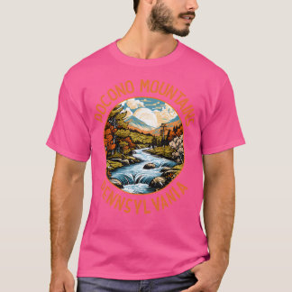 Pocono Mountains Pennsylvania Sunset Retro Distres T-Shirt