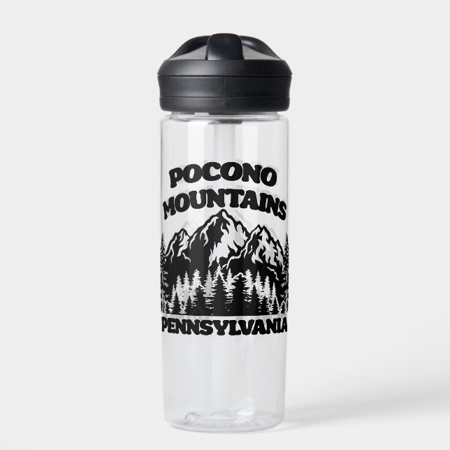 Pocono Mountains Pennsylvania Water Bottle (Front)