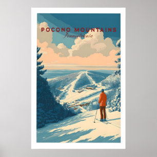 Pocono Mountains Ski Print 1
