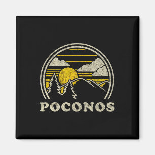 Poconos Pennsylvania Pa T Shirt Vintage Hiking Mou Magnet