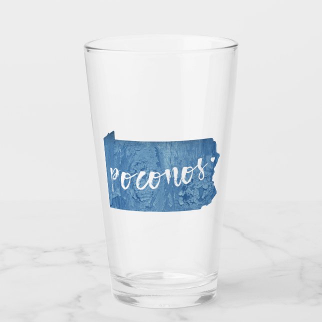 Poconos, Pennsylvania Wood Grain Glass (Front)