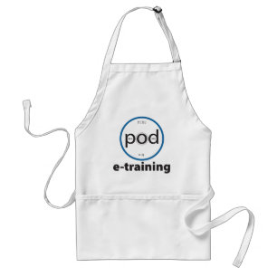pod-e-training Basic White Utility Apron